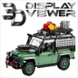 Preview: FiguSafe Vitrine für LEGO® Icons Klassischer Land Rover Classic Defender 90 10317 T/B/H 200x400x200 mm 104