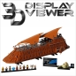 Preview: FiguSafe Vitrine für LEGO® Star Wars UCS Jabbas Segelbarke 75397 T/B/H 300x850x300 mm