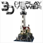 Preview: FiguSafe XXL Vitrine für LEGO® Ideas Modells „Motorisierter Leuchtturm 21335 T/B/H 300x300x600 mm 099