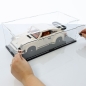 Preview: FiguSafe XXL Vitrine für LEGO® Ideas Modells „Motorisierter Leuchtturm 21335 T/B/H 300x300x600 mm 099