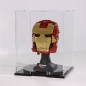 Preview: Acryl Vitrine Twister20-20#25 für LEGO® Marvel Avengers Iron Mans Helm 76165 T/B/H 193x200x250 mm