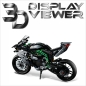 Preview: FiguSafe Vitrine für LEGO® Technic Kawasaki Ninja H2R Motorrad 42170 T/B/H 150x400x200 mm 084