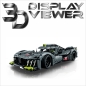 Preview: FiguSafe Vitrine für LEGO® Technic PEUGEOT 9X8 24H Le Mans Hybrid Hypercar 42156 T/B/H 300x550x200 mm 103