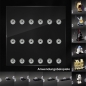 Preview: 18er Inlay für IKEA RIBBA Rahmen 23 x 23 designed für LEGO® minifiguren Platz für 18 Figuren