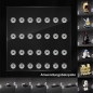 Preview: 28er Inlay für IKEA SANNAHED Rahmen 25 x 25 designed für LEGO® minifiguren Platz für 28 Figuren