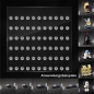 Preview: 66er Inlay für IKEA SANNAHED Rahmen 35 x 35 designed für LEGO® minifiguren Platz für 66 Figuren