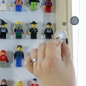 Preview: Click Vitrine PLUS Weiß 500x700x60mm für 102 Lego® Figuren