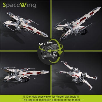 SpaceWing® W2 aus Plexiglas für eure LEGO Modelle Tiefe: 20.0 cm