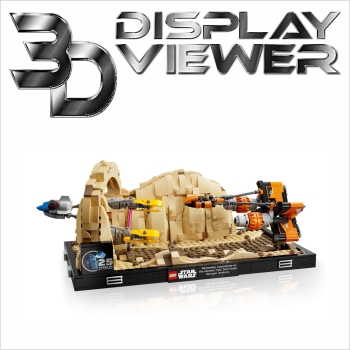 FiguSafe Vitrine für LEGO® Star Wars™ Diorama 75380 T/B/H 200x350x200 mm 144