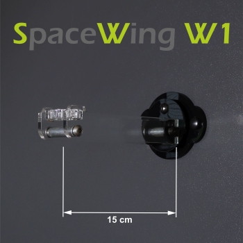 SpaceWing® W1 aus Plexiglas für eure LEGO Modelle Tiefe: 15,0 cm