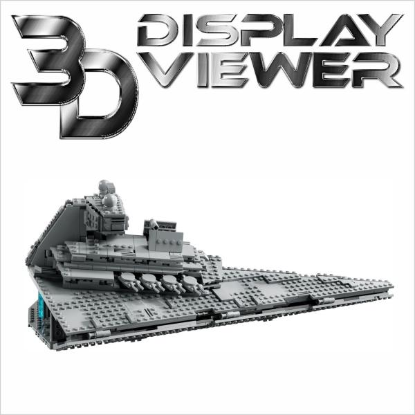 FiguSafe Vitrine für LEGO® Star Wars™ Imperialer Sternzerstörer 75394 T/B/H 350x500x200 mm