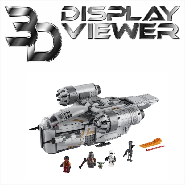 FiguSafe Vitrine für LEGO® Star Wars™ The Mandalorian™–Transporter des Kopfgeldjägers 75292 T/B/H 350x450x200 mm 109