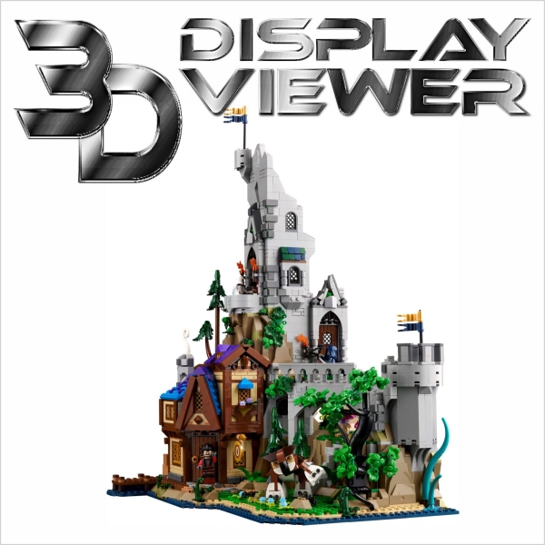 FiguSafe XXL Vitrine für LEGO® Ideas Dungeons & Dragons: Die Sage vom Roten Drachen 21348 T/B/H 350x450x550 mm 158