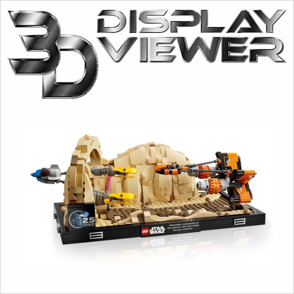 FiguSafe Vitrine für LEGO® Star Wars™ Diorama 75380 T/B/H 200x350x200 mm 144