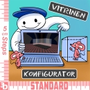 3D STANDARD Acryl Vitrinen Konfigurator Ihre Vitrine nach Maß in 5 cm Steps